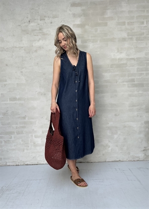 Pauline Air denim kjole Dark Blue Denim Mads Nørgaard 